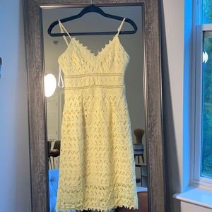 Charlotte Russe Yellow Eyelet Dress